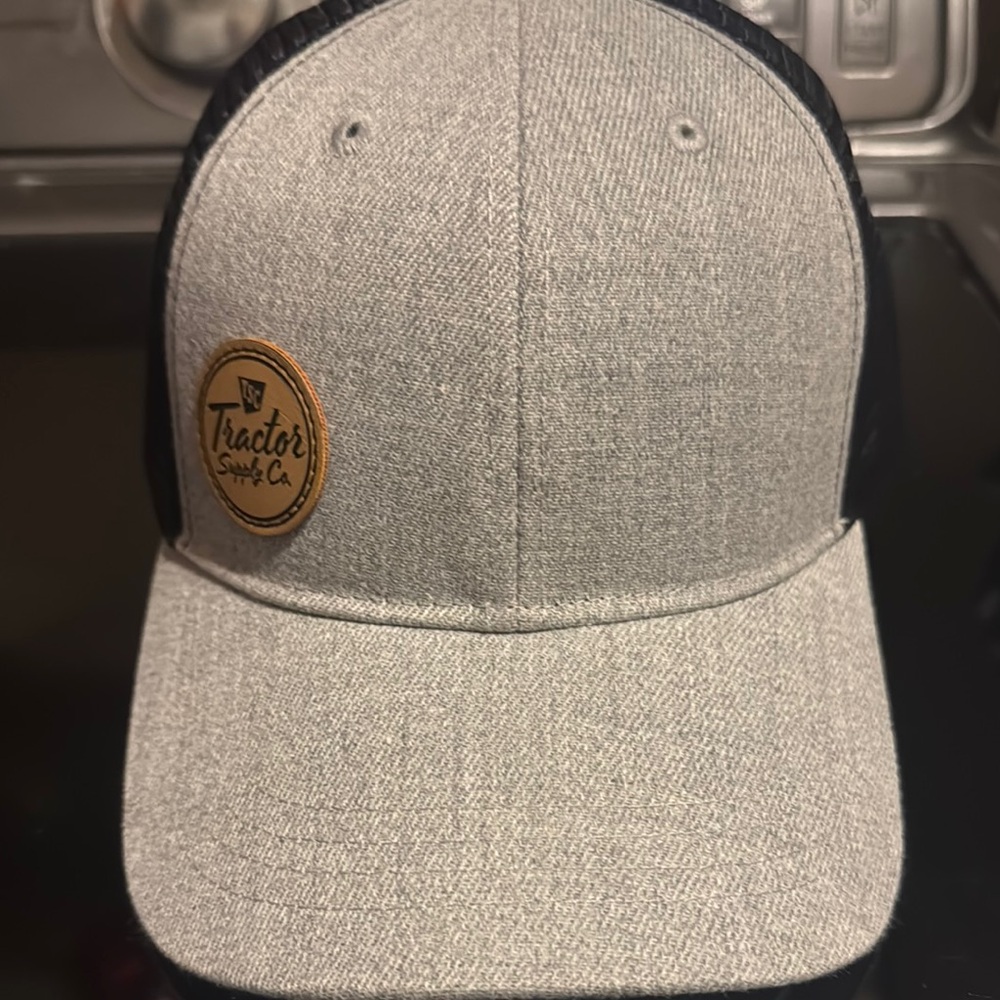 Gray and Black Men's Cap